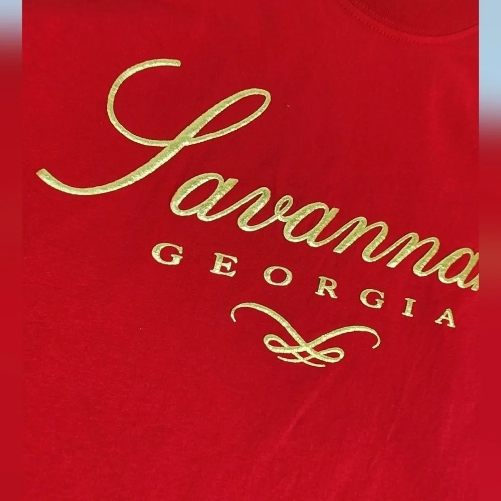 Savannah Georgia Made In USA Cotton Tee. Size Medium.